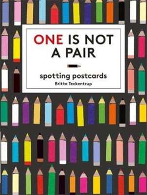 One is Not a Pair Spotting Postcards de Britta Teckentrup