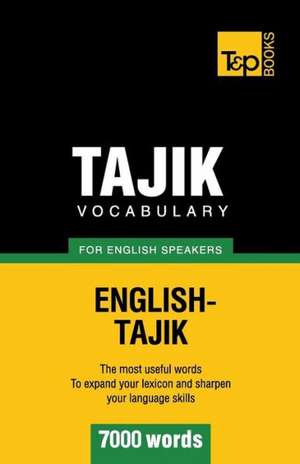 Tajik Vocabulary for English Speakers - 7000 Words: Geospatial Analysis with Python de Andrey Taranov