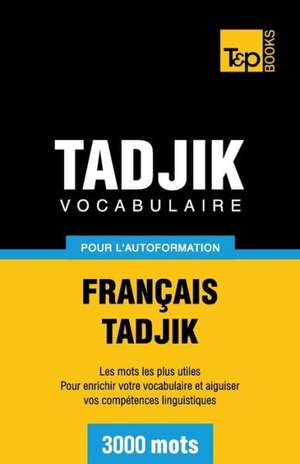 Vocabulaire Francais-Tadjik Pour L'Autoformation. 3000 Mots: Geospatial Analysis with Python de Andrey Taranov