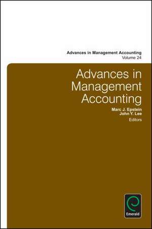 Advances in Management Accounting de Marc J. Epstein