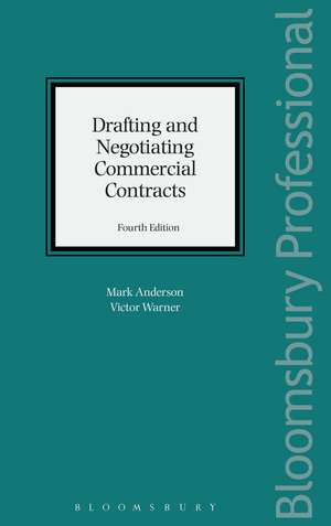 Drafting and Negotiating Commercial Contracts de Mark Anderson