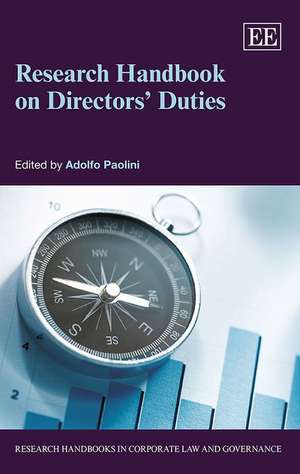 Research Handbook on Directors′ Duties de Adolfo Paolini