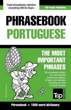 English-Portuguese Phrasebook and 1500-Word Dictionary de Andrey Taranov