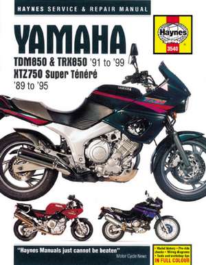 Yamaha TDM850, TRX850 & XTZ750 (89 – 99) Haynes – 89–99 de Haynes