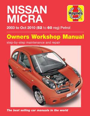 Nissan Micra (03 – Oct 10) Haynes Repair Manual – 45202 de Haynes