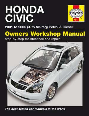 Honda Civic Petrol & Diesel (01 – 05) Haynes Repair Manual de Haynes