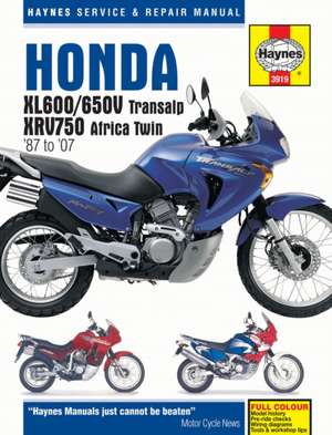 Honda XL600/650 Transalp & XRV750 Africa Twin (87 – 07) de Haynes