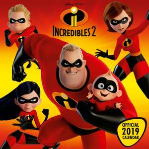 Incredibles 2 Official 2019 Calendar - Square Wall Calendar Format