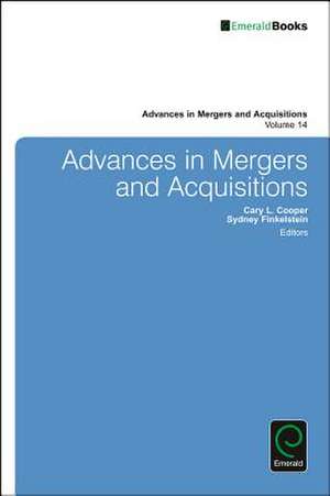 Advances in Mergers and Acquisitions de Sydney Finkelstein