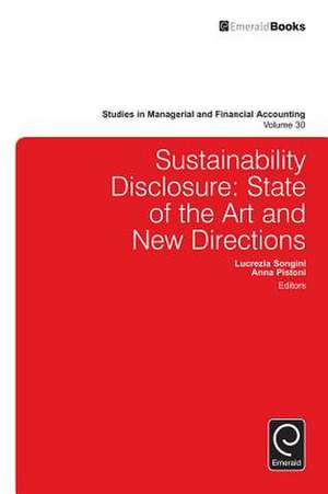 Sustainability Disclosure – State of the Art and New Directions de Lucrezia Songini