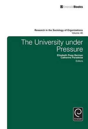 The University under Pressure de Michael Lounsbury