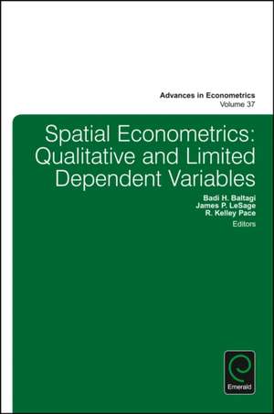 Spatial Econometrics de Badi H. Baltagi