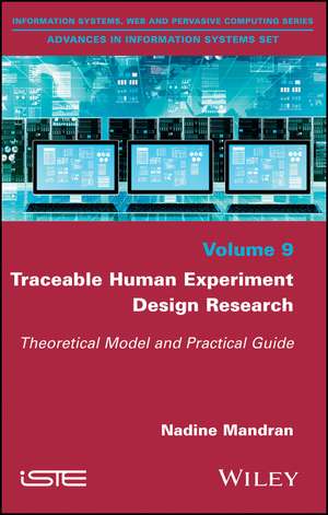 Traceable Human Experiment Design Research – Theoretical Model and Practical Guide de N Mandran