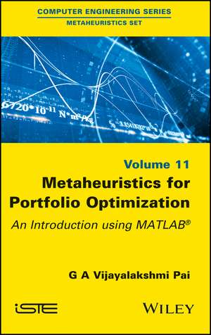 Metaheuristics for Portfolio Optimization de G A Vijayalakshmi Pai