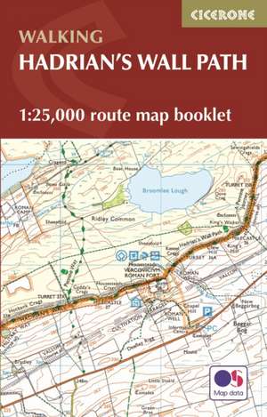 Hadrian's Wall Path Map Booklet de Mark Richards