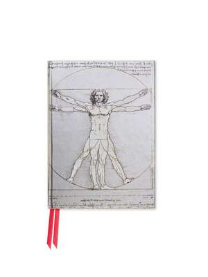 Da Vinci Vitruvian Man (Foiled Pocket Journal) de Flame Tree Studio