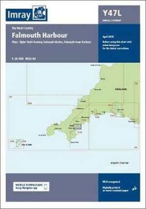 Imray Chart Y47 Falmouth Harbour Laminated de Imray