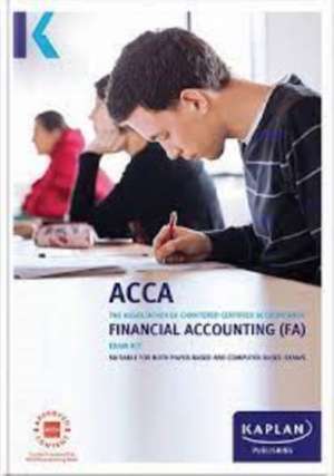 FINANCIAL ACCOUNTING - EXAM KIT de KAPLAN PUBLISHING