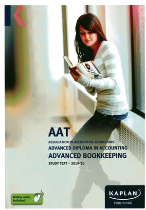 ADVANCED BOOKKEEPING - STUDY TEXT de KAPLAN PUBLISHING