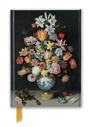 National Gallery: Bosschaert the Elder: Still Life of Flowers (Foiled Journal) de Flame Tree Studio