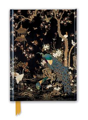 Ashmolean Museum: Embroidered Hanging with Peacock (Foiled Journal) de Flame Tree Studio