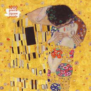 Adult Sustainable Jigsaw Puzzle Gustav Klimt: The Kiss: 1000-pieces. Ethical, Sustainable, Earth-friendly de Flame Tree Studio