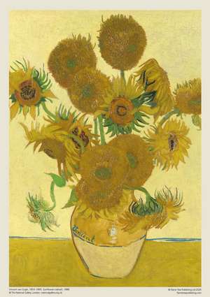 Adult Jigsaw Puzzle National Gallery: Vincent van Gogh: Sunflowers: 1000-Piece Jigsaw Puzzles de Flame Tree Studio