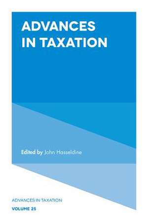 Advances in Taxation de John Hasseldine