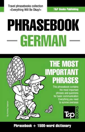 English-German phrasebook and 1500-word dictionary de Andrey Taranov