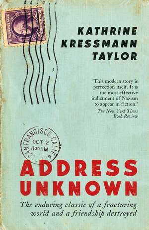 Address Unknown de Kathrine Kressmann Taylor