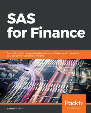 SAS for Finance de Harish Gulati