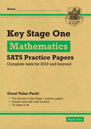 KS1 Maths SATS Practice Papers: Pack 2 (for end of year assessments) de CGP Books