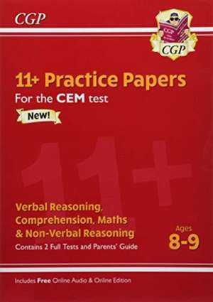 11+ CEM Practice Papers - Ages 8-9 (with Parents' Guide & Online Edition): perfect preparation for the eleven plus de CGP Books