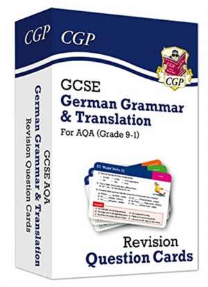 GCSE AQA German: Grammar & Translation Revision Question Cards (For exams in 2025) de Cgp Books