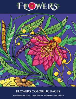 Flowers Coloring Pages de James Manning