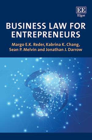 Business Law for Entrepreneurs de Margo E.k. Reder