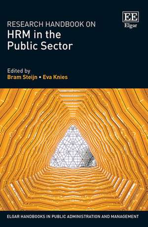 Research Handbook on HRM in the Public Sector de Bram Steijn