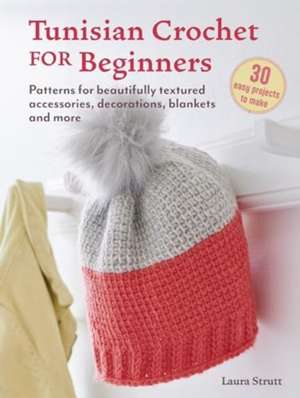 Tunisian Crochet for Beginners: 30 projects to make: Patterns for beautifully textured accessories, decorations, blankets and more de Laura Strutt