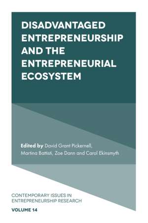 Disadvantaged Entrepreneurship and the Entrepreneurial Ecosystem de David Grant Pickernell