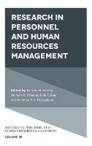 Research in Personnel and Human Resources Management de M. Ronald Buckley