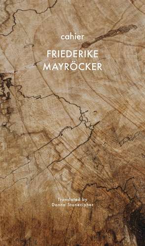 Cahier de Friedericke Mayröcker