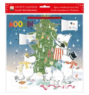 Moomin: Decorating the Christmas Tree Advent Calendar (with stickers) de Flame Tree Studio