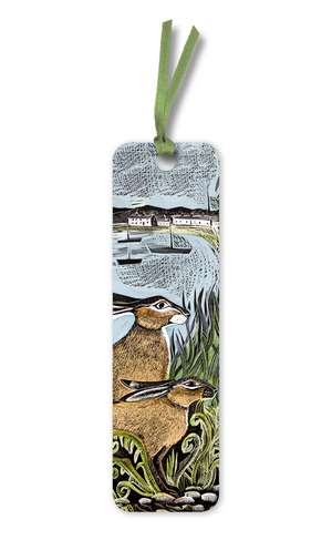 Angela Harding: Rathlin Hares Bookmarks (pack of 10) de Flame Tree Studio