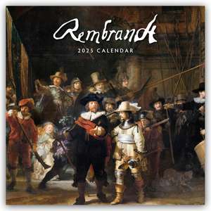 Rembrandt 2025 - 16-Monatskalender de Robin Red