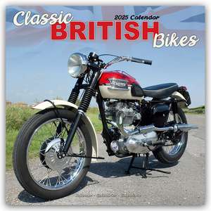 Classic British Motorbikes - Britische Motorrad-Oldtimer 2025 - 16-Monatskalender de Avonside Publishing Ltd.