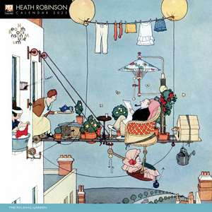 Heath Robinson Wall Calendar 2025 (Art Calendar) de Flame Tree Studio