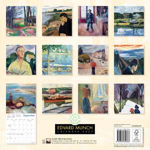 Edvard Munch Wall Calendar 2025 (Art Calendar) de Flame Tree Studio