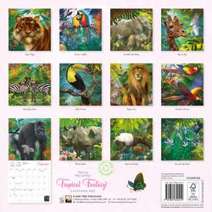 Patricia MacCarthy's Tropical Fantasy Wall Calendar 2025 (Art Calendar) de Flame Tree Studio