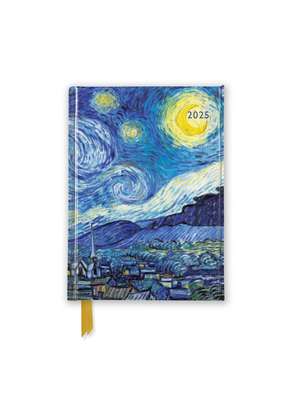 Vincent van Gogh: The Starry Night 2025 Luxury Pocket Diary Planner - Week to View de Flame Tree Studio