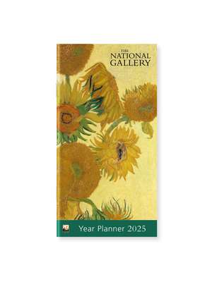 National Gallery: Van Gogh, Sunflowers 2025 Year Planner - Month to View de Flame Tree Studio